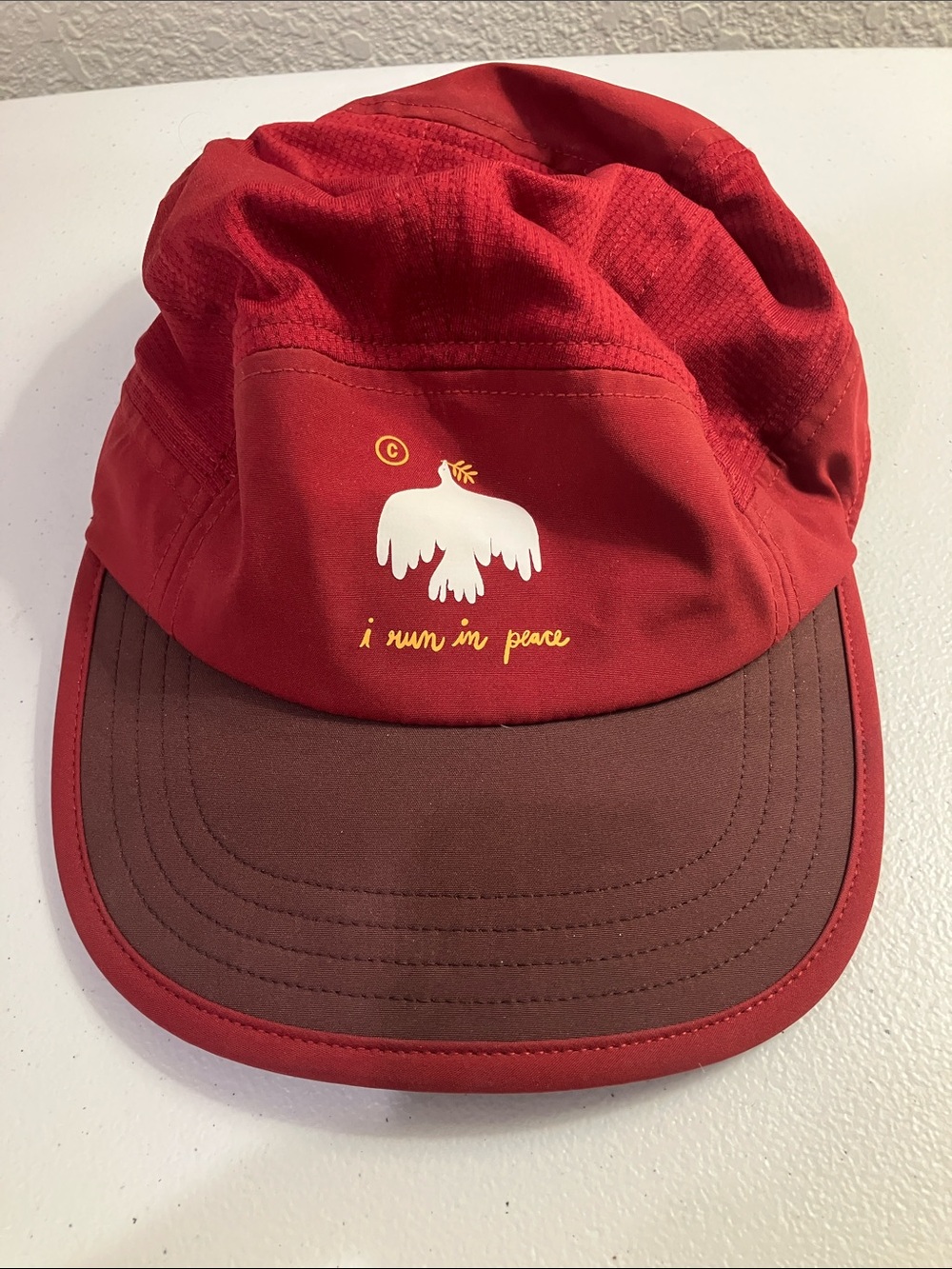Ciele I Run In Peace Maroon Limited Edition Running Hat SOLD OUT STYLE